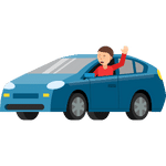 Driving a courtesy car -Tempdrive